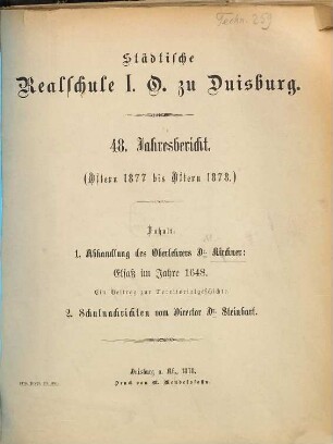 Jahresbericht. 1877/78 = 48