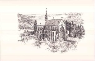 Der Altenberger Dom - 5 Zeichnungen von Günter Lilge, Wermelskirchen