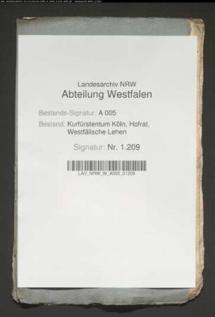 Die Belehnung des Hermann von Ketteler mit dem Burglehen der Ketteler, der Torck und der Wulff zu Hovestadt und mit dem Zehnten zu Suttrop vor Warstein