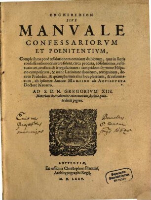 Enchiridion confessariorum