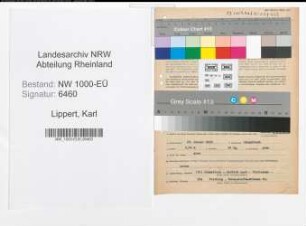 Entnazifizierung Karl Lippert, geb. 29.01.1893 (Lehrer)