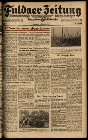 Ausgabe vom Montag, den 06. September 1943.