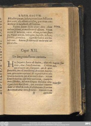 Caput XII. De sanguinis fluore narium.