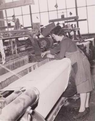 Webstuhl, VEB Baumwollweberei, Hohenstein-Ernstthal, 1960