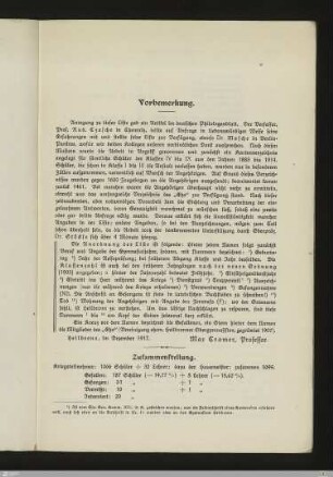 Vorbemerkungen