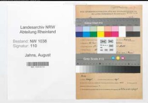 Entnazifizierung August Jahns , geb. 18.06.1893 (Landwirt)