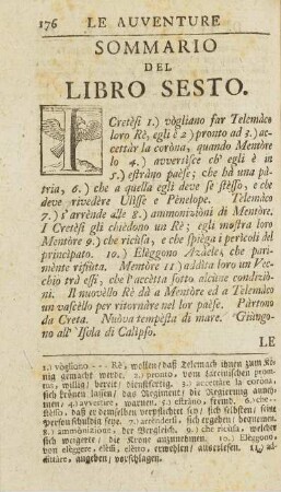 Sommario Del Libro Sesto.