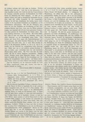 492-493 [Rezension] Angelus Silesius, Des Angelus Silesius Cherubinischer Wandersmann