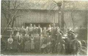Gruppenbild von Landarbeitern