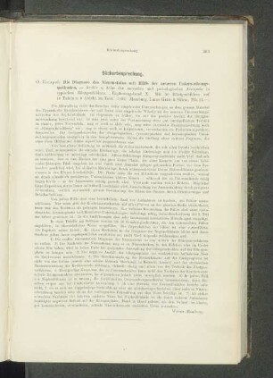 Bücherbesprechung.
