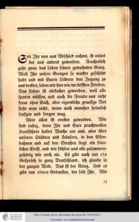 An unsere feldgrauen Jungen I