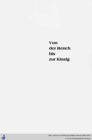 Von der Rench bis zur Kinzig