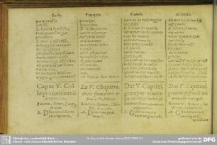 Caput V. Coloquia communia diversoribus