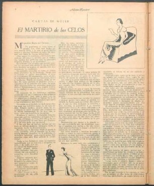 El martirio de los celos : Cartas de mujer