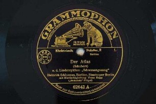 Der Atlas : a. d. Liederzyklus: "Schwanengesang" / (Schubert)