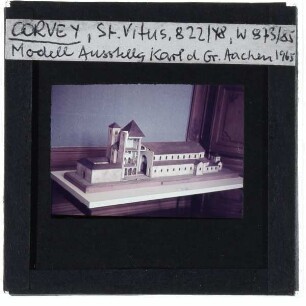 Corvey, St. Stephanus und St. Vitus,Höxter, Abtei Corvey : Architekturmodell