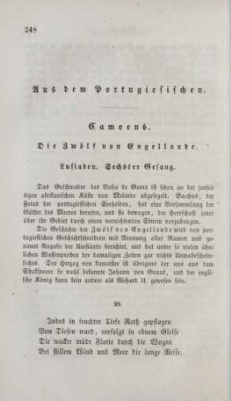 Aus dem Portugiesischen