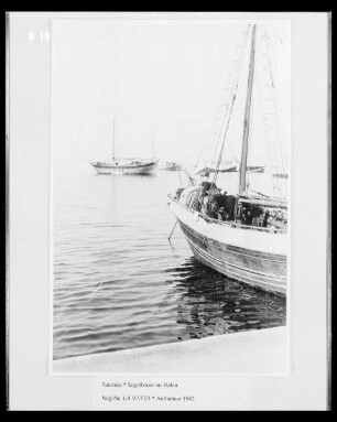 Segelboote im Hafen von Saloniki