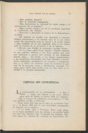 Ciencia sin conciencia
