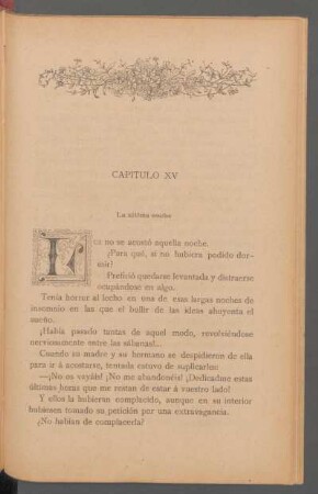 Capítulo XV - La última noche