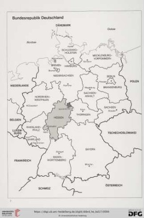 Karte Bundesrepublik Deutschland