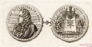 Medaille auf Johann Paul Seuter de Lezen