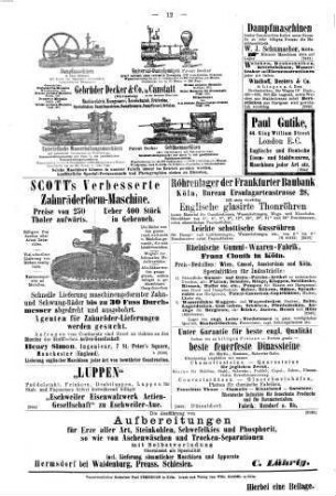 Der Berggeist : Zeitung für Berg-, Hüttenwesen u. Industrie, 20. 1875