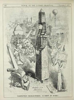 Cleopatra's needle-woman. (A sight of sites!)