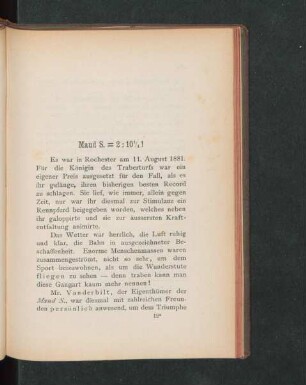 Maud S. = 2:10 1/4