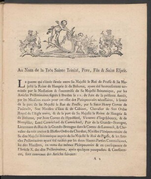 Au Nom de la Très Sainte Trinité, Pere, Fils & Saint Esprit