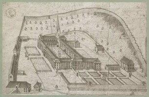 Ansicht der Klosteranlage Tennenbach