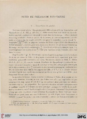 N.S. 2.1920/1924: Notes de philologie égyptienne