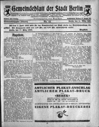 1926,12: Nr. 12, 21. März 1926