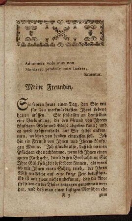Meine Freundin,[...]