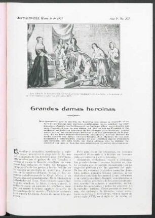 Grandes damas heroínas
