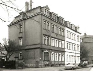 Dresden-Pieschen, Trachenberger Straße 61/63. Doppelwohnhaus (um 1900). Straßenansicht
