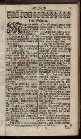 Lob-Gesänge. - Vom Leyden und Sterben Jesu Christi.