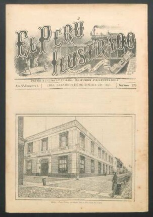 [Vista de] Lima - Casa Grace. (Antiguo Banco Nacional del Perú)