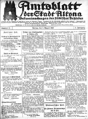 Nummer 31 : Freitag, den 3. August 1923