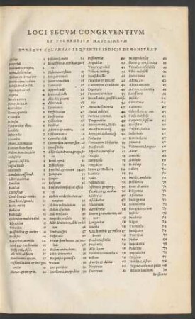 Loci Secum Congruentium Et Pugnantium Materiarum