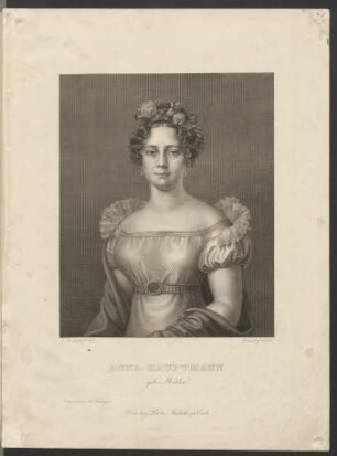 [Bildnis Pauline Anna Milder-Hauptmann] : Anna Hauptmann : geb: Milder