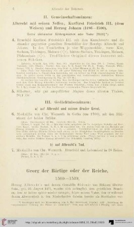 Georg der Bärtige oder der Reiche, 1500 - 1539 (Nr. 8-159)