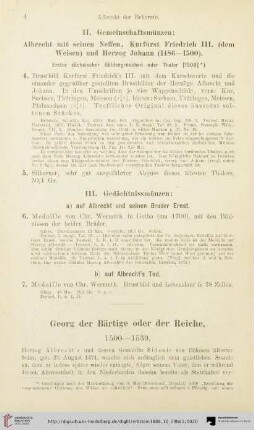 Georg der Bärtige oder der Reiche, 1500 - 1539 (Nr. 8-159)