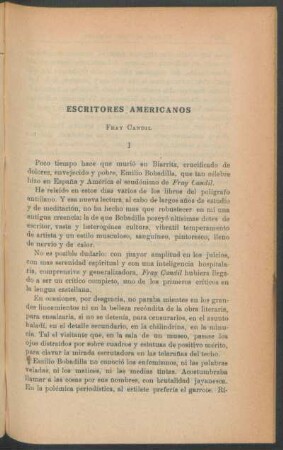 Escritores americanos - Fray Candil
