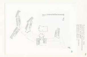 Anstalt zur Resozialisierung, Berlin-Wedding (Diplomarbeit bei Bernhard Hermkes): Grundriss 1. Obergeschoss 1:200