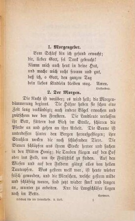Deutsches Lesebuch für die Unterklasse