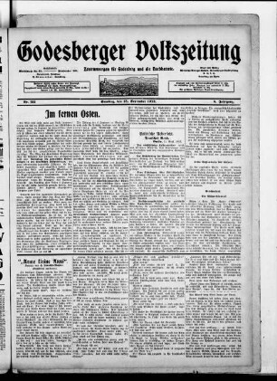Godesberger Volkszeitung. 1913-1933