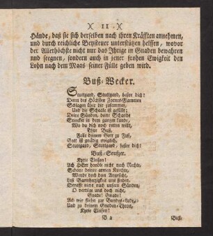 11-16, Buß-Wecker; Post Nubila Phoebus