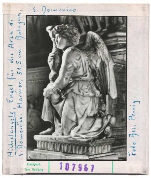 Michelangelo: Bologna, San Domenico, Marmorschrein des Hl. Dominikus, Leuchterengel (nicht freigestellt)