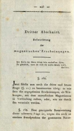 Dritter Abschnitt. Beleuchtung der magnetischen Erscheinungen